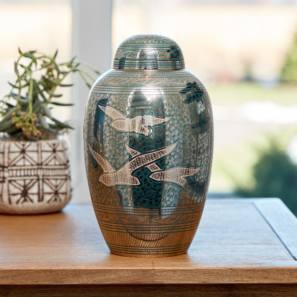Portia Brass Urn