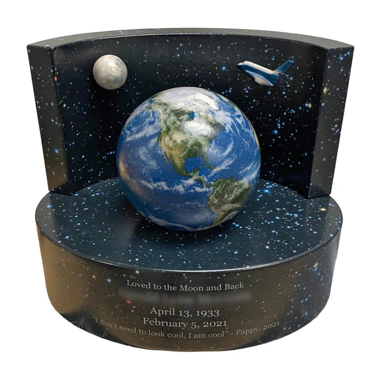 Earth space urn